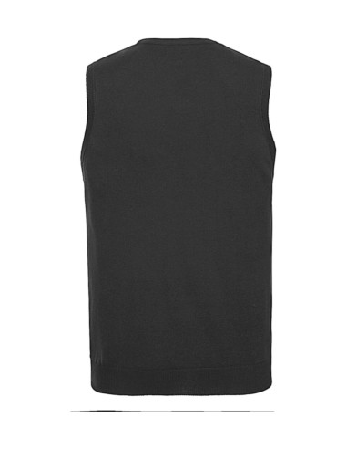 RUS-0R716M0-Men's V-Neck Sleeveless Knitted Pullover